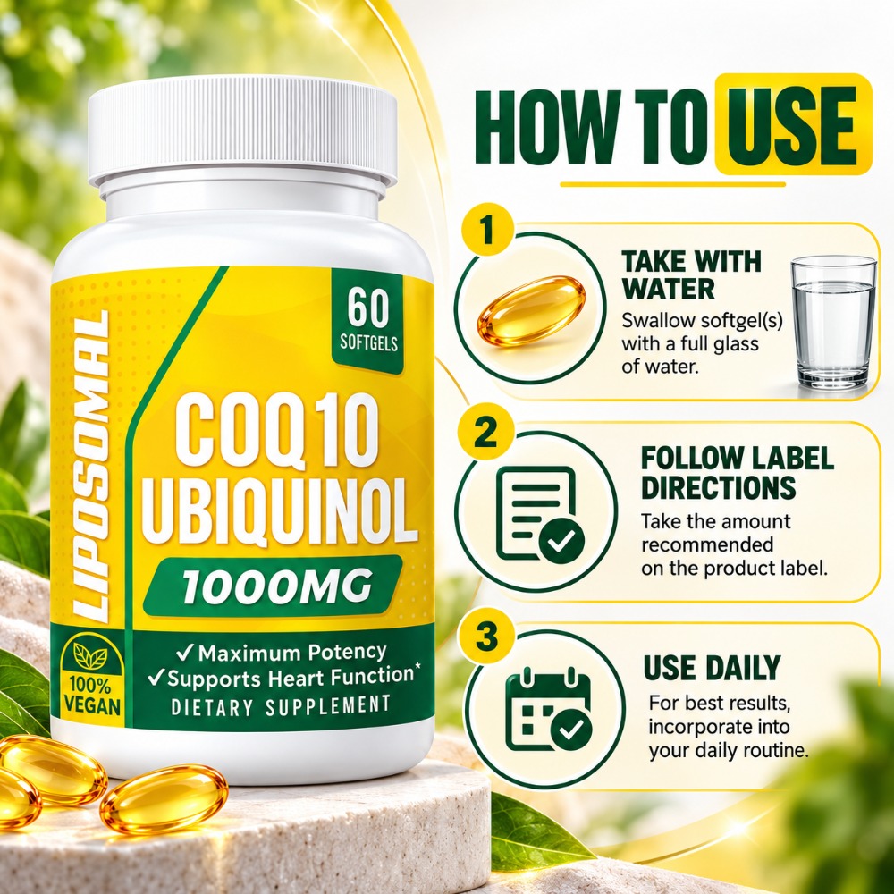 CoQ10 유비퀴놀 소프트젤 |   1000mg 리포좀 - Coq10 Ubiquinol Softgel 리뷰 및 가격