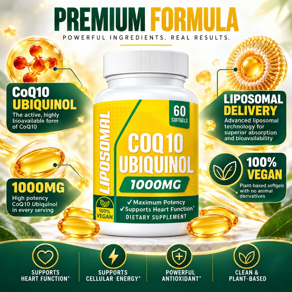 CoQ10 유비퀴놀 소프트젤 |   1000mg 리포좀 - Coq10 Ubiquinol Softgel 리뷰 및 가격
